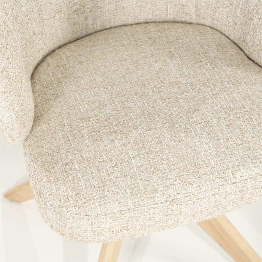 Stoel Connor naturel - beige Donna