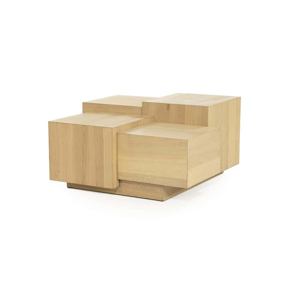 Salontafel Quinten vierkant - naturel