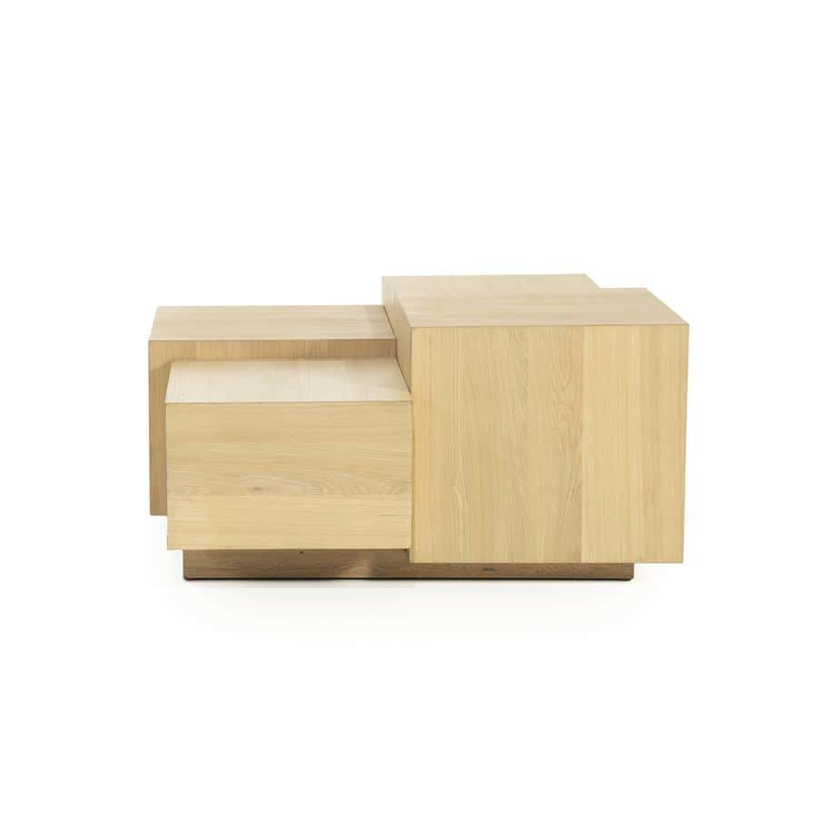 Salontafel Quinten vierkant - naturel