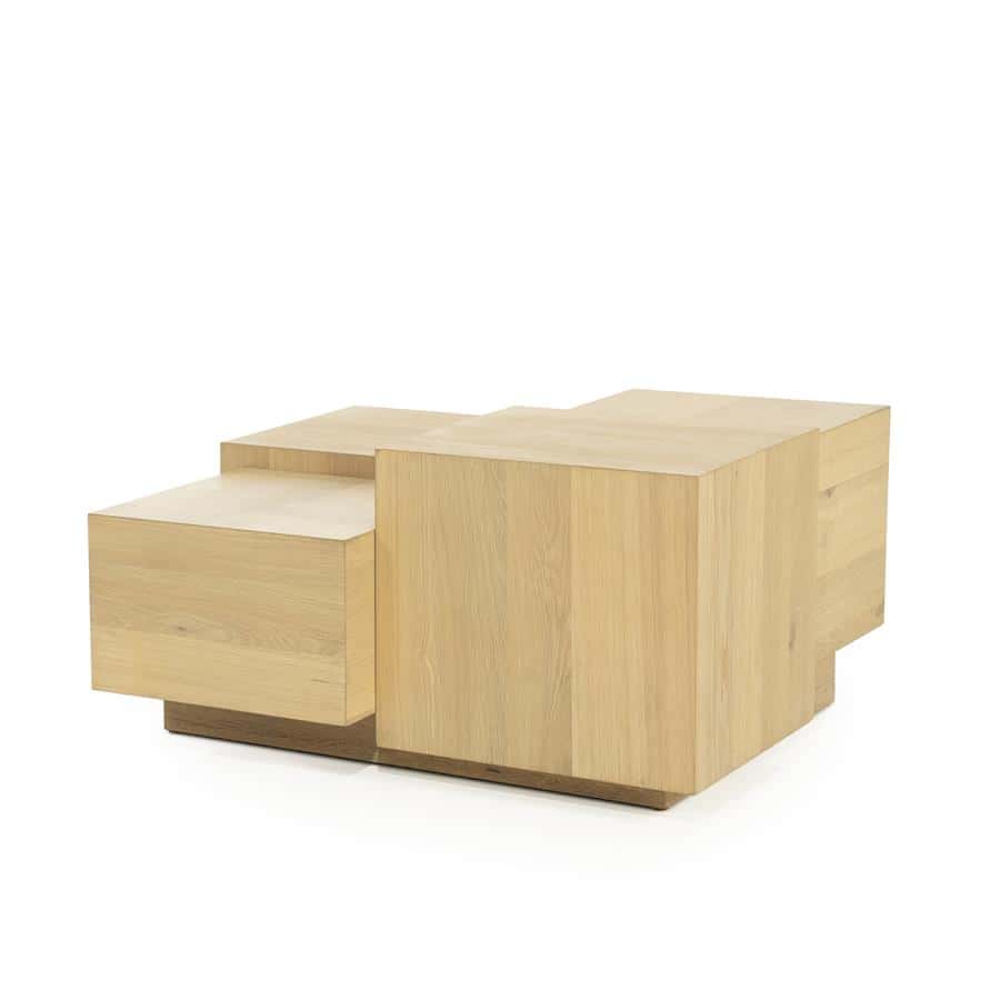 Salontafel Quinten vierkant - naturel