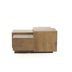 Salontafel Quinten vierkant - bruin