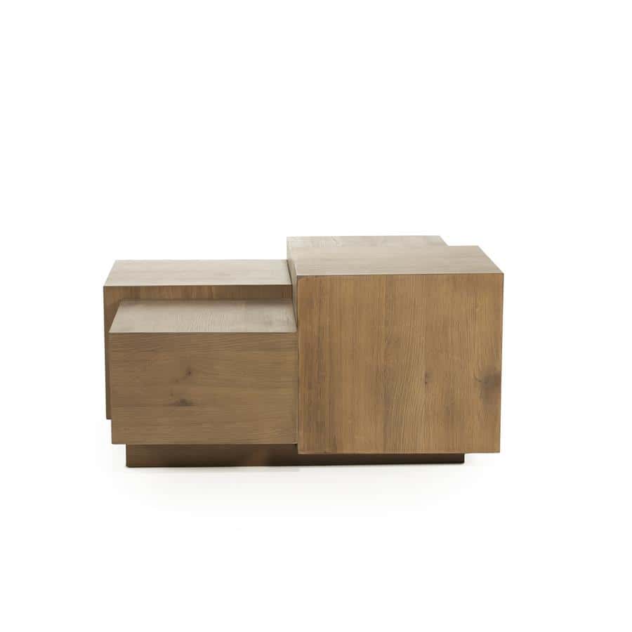 Salontafel Quinten vierkant - bruin