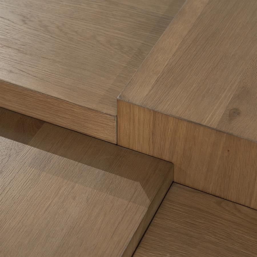 Salontafel Quinten vierkant - bruin