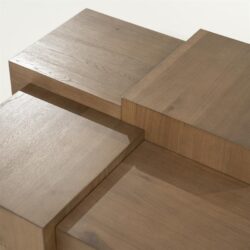 Salontafel Quinten vierkant - bruin