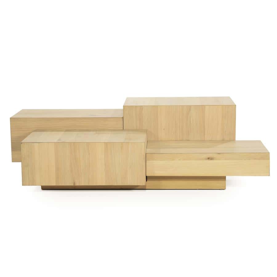 Salontafel Quinten rechthoekig - naturel