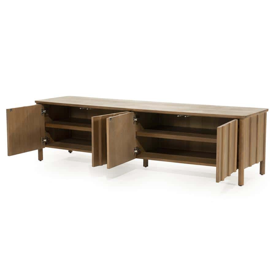 TV meubel Jake 4 drs. - bruin