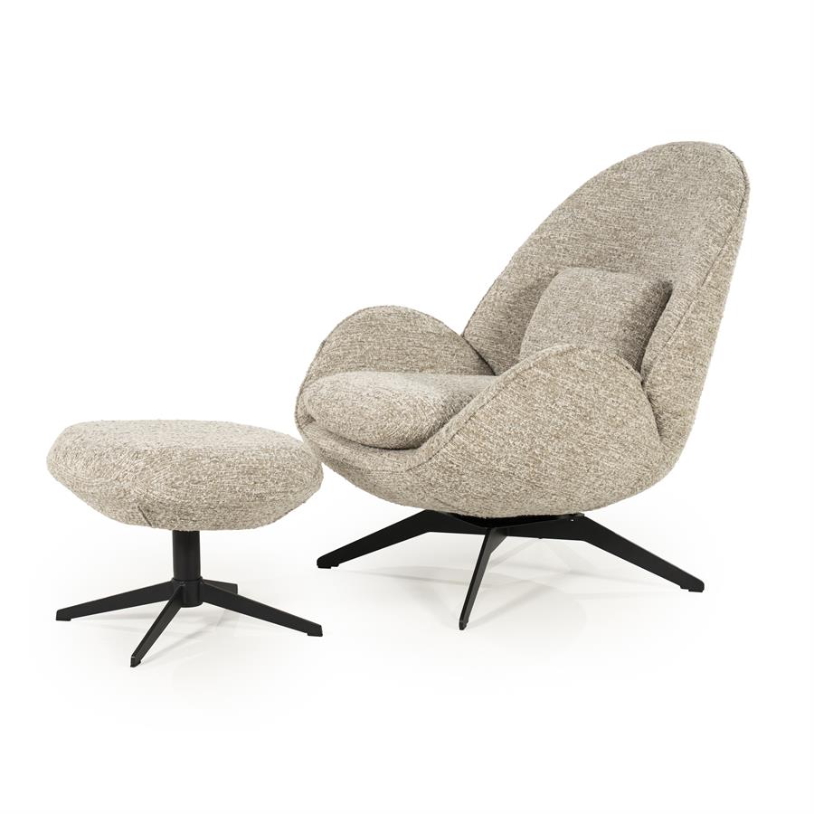 Fauteuil Ryan - taupe Zora