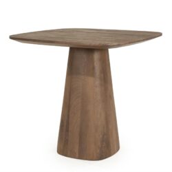 Eettafel Aron vierkant 80x80 - lichtbruin