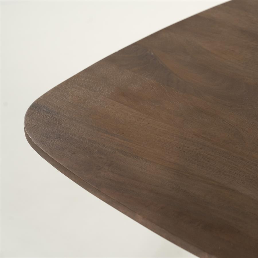 Eettafel Aron vierkant 80x80 - lichtbruin