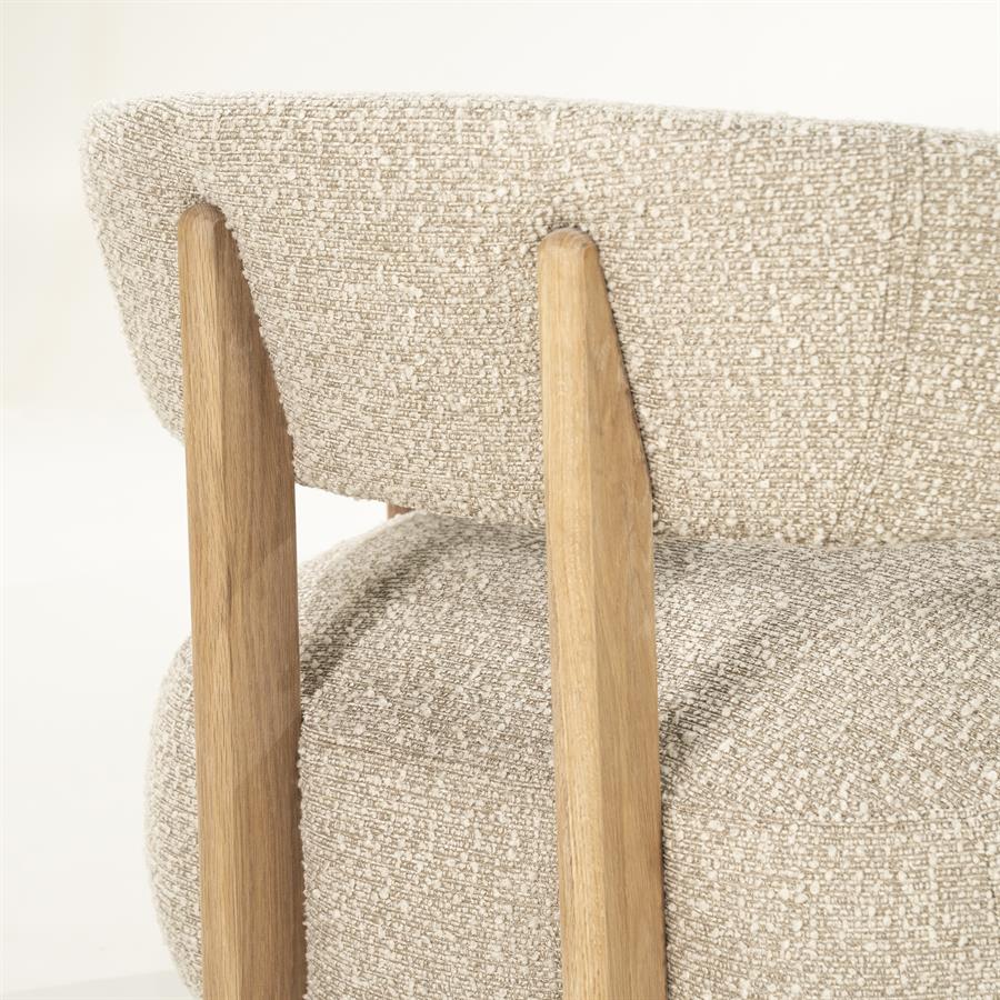 Fauteuil Lola - bruin Hush