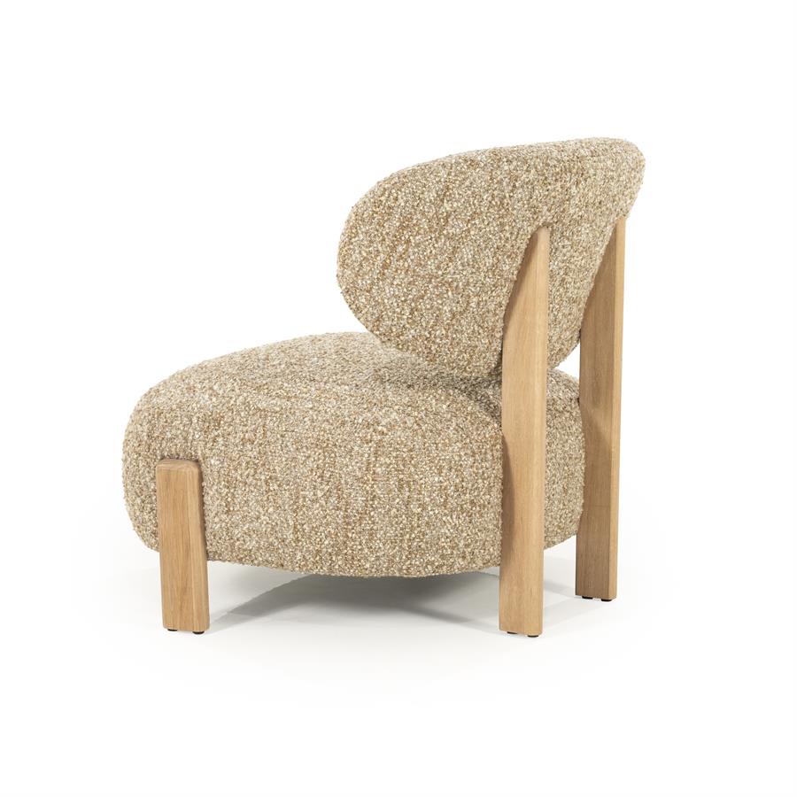 Fauteuil Reza naturel - taupe Bay