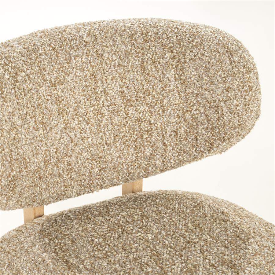 Fauteuil Reza naturel - taupe Bay