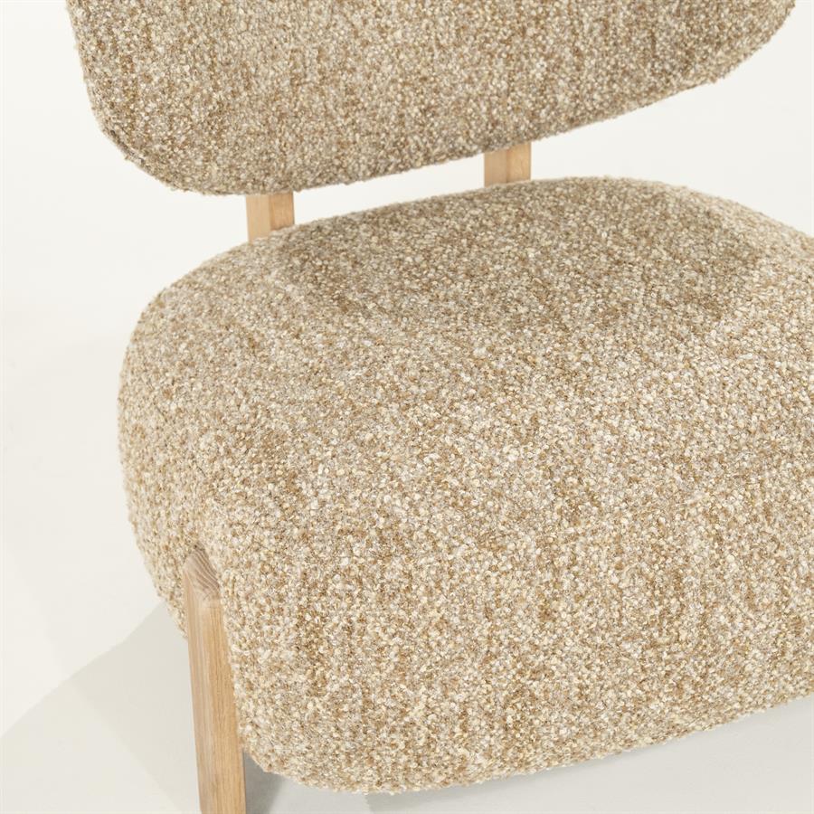 Fauteuil Reza naturel - taupe Bay