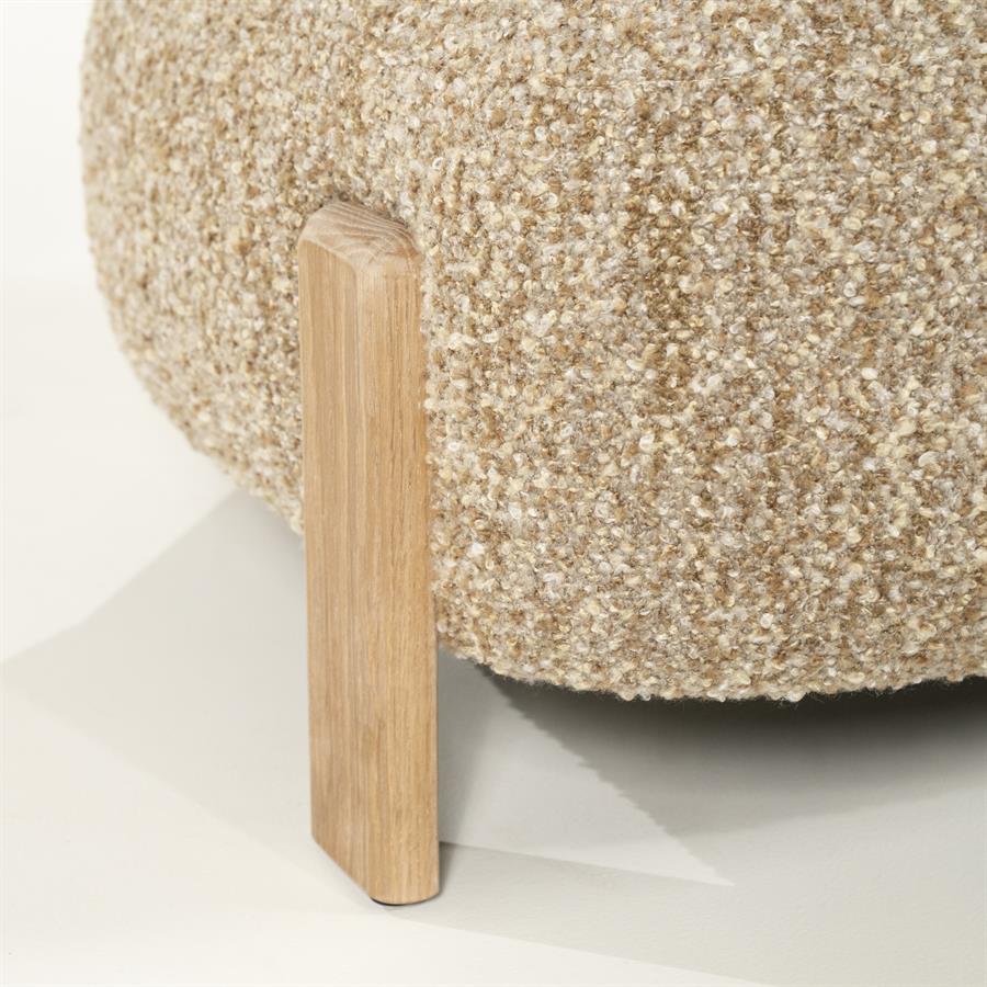 Fauteuil Reza naturel - taupe Bay