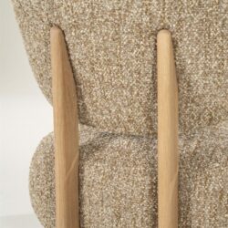 Fauteuil Reza naturel - taupe Bay