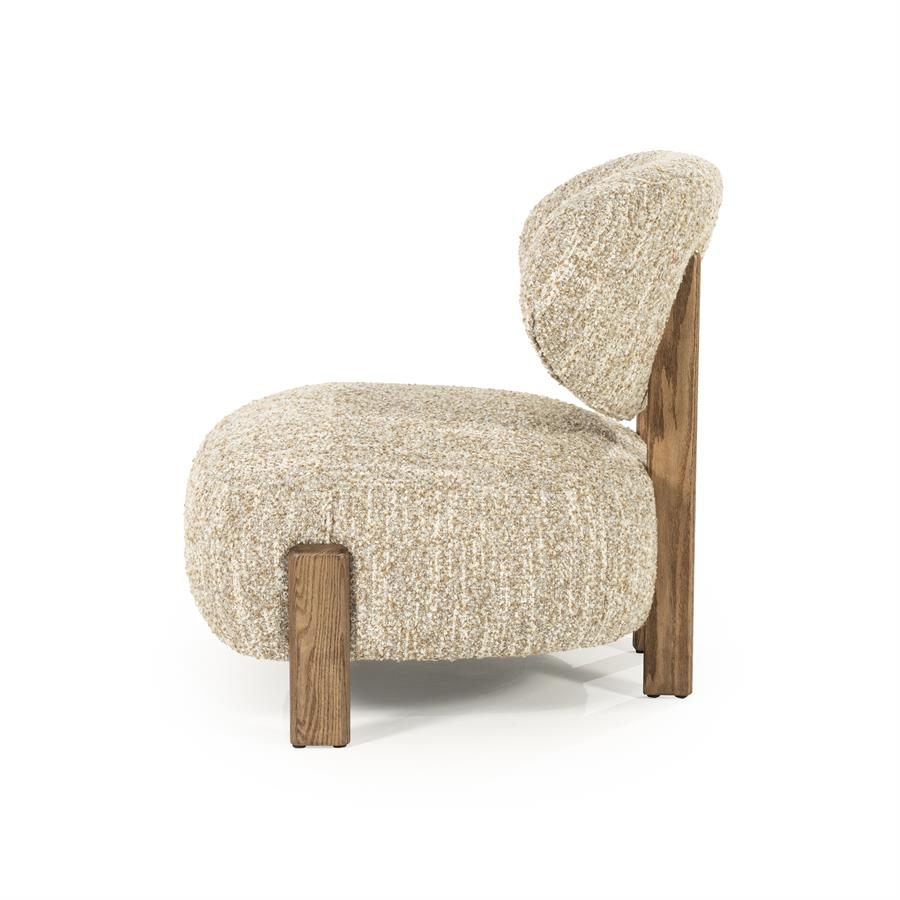 Fauteuil Reza bruin - beige Bay