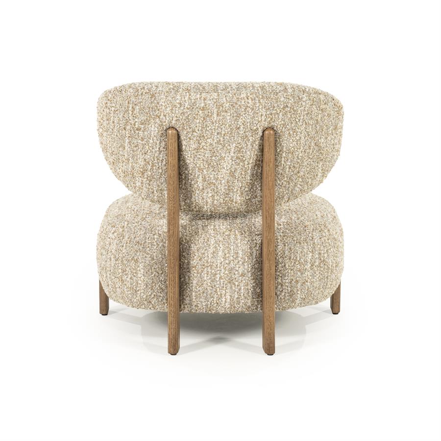 Fauteuil Reza bruin - beige Bay