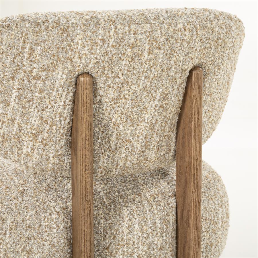 Fauteuil Reza bruin - beige Bay