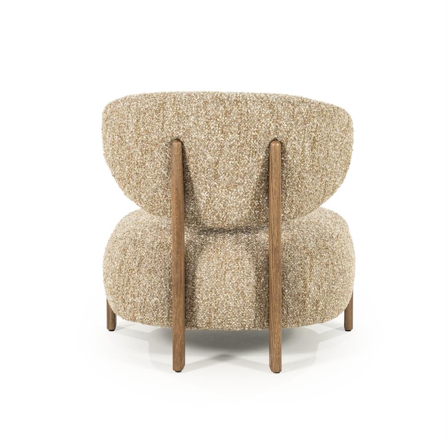 Fauteuil Reza bruin - taupe Bay
