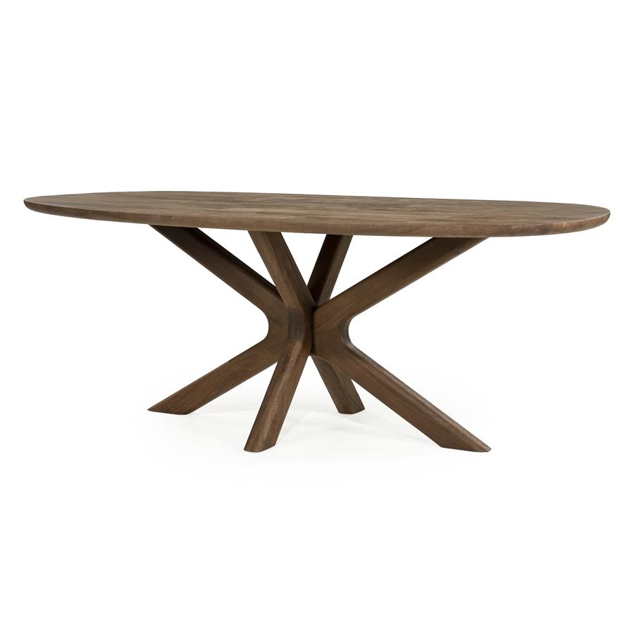 Eettafel Tycho 210x110 cm - lichtbruin