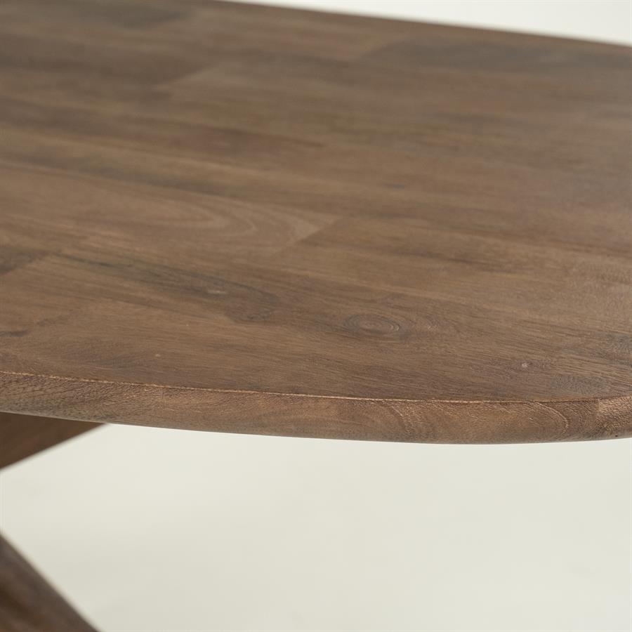 Eettafel Tycho 210x110 cm - lichtbruin