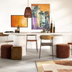 Stool Vista small - terracotta