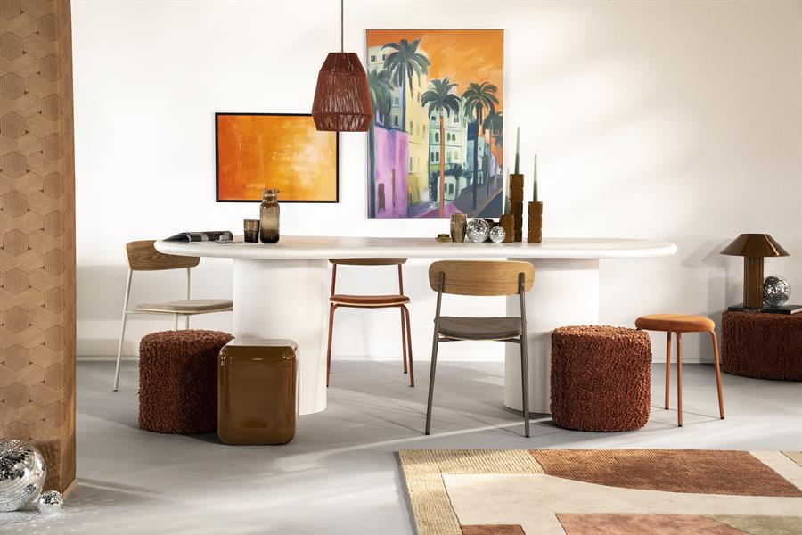Stool Vista small - terracotta