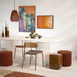 Stool Vista small - terracotta