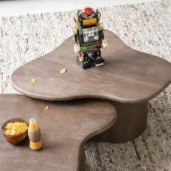 -Eikenhouten salontafel, natuurlijk houten design, multifunctioneel meubels, modern living, duurzaam houten meubels.
