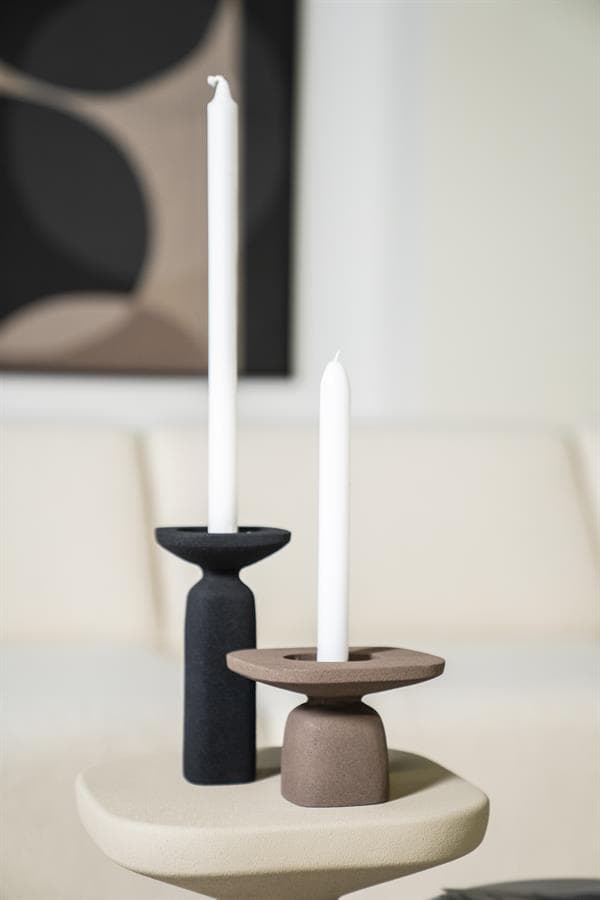 Kerst candlesticks made of ceramic and wood, modern decorative home accessories, perfecte interieurdecoratie voor woonkamer of eettafel, Mokana Meubelen Nederland.