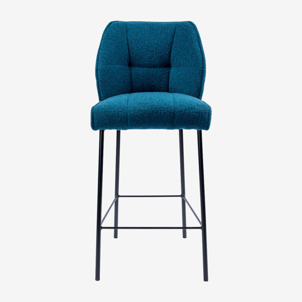 Barstoel Cookie van PMP furniture bij Mokana in Enschede in zachte blauwe Doodle stof