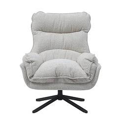Zachte stoffen relaxfauteuil met schommelmechanisme, comfortabele clubstoel met katoenen bekleding en verstelbare hoofdsteun, modern design voor woonkamer en lounge, Mokana Meubelen.