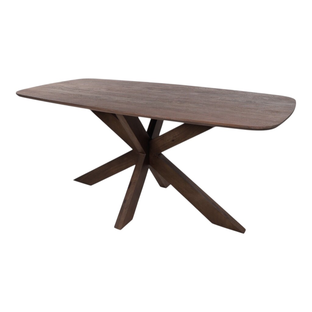 Eettafel Capricom deens ovaal acasiahout marron brown