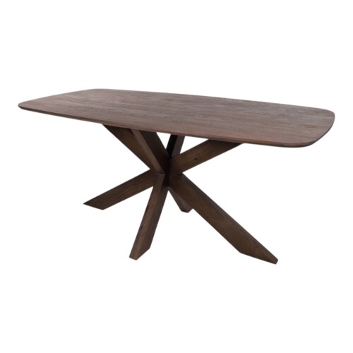 Eettafel Capricom deens ovaal acasiahout marron brown