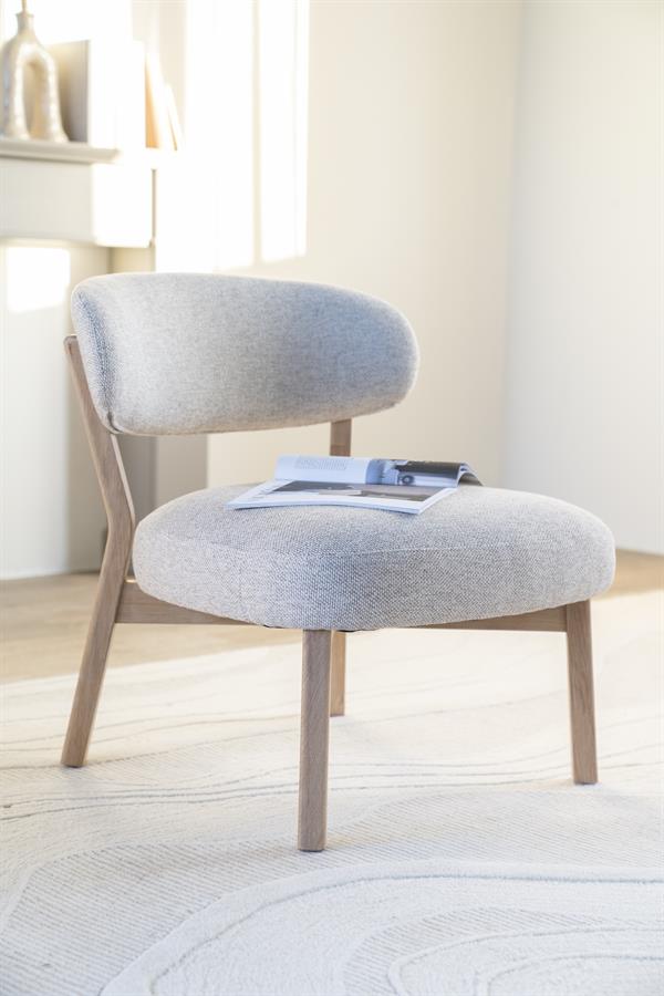 Fauteuil Mikky naturel - taupe Moon