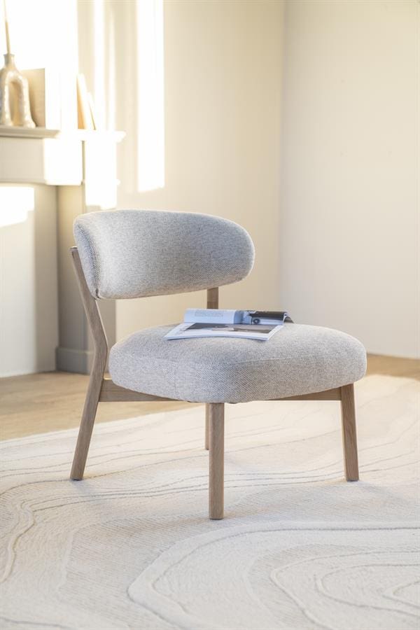 Fauteuil Mikky naturel - taupe Moon