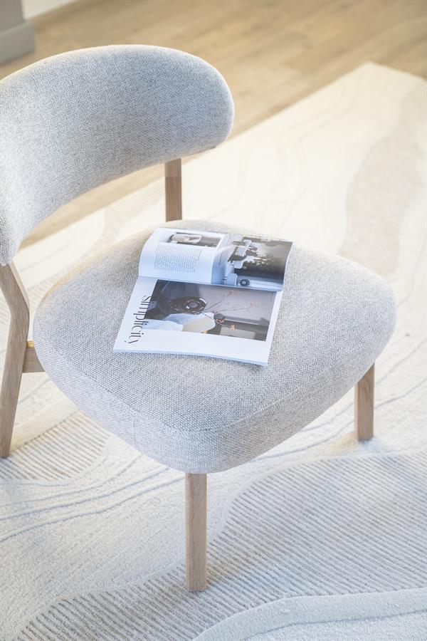 Fauteuil Mikky naturel - taupe Moon