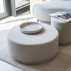 Poef Avah large - taupe Mantz