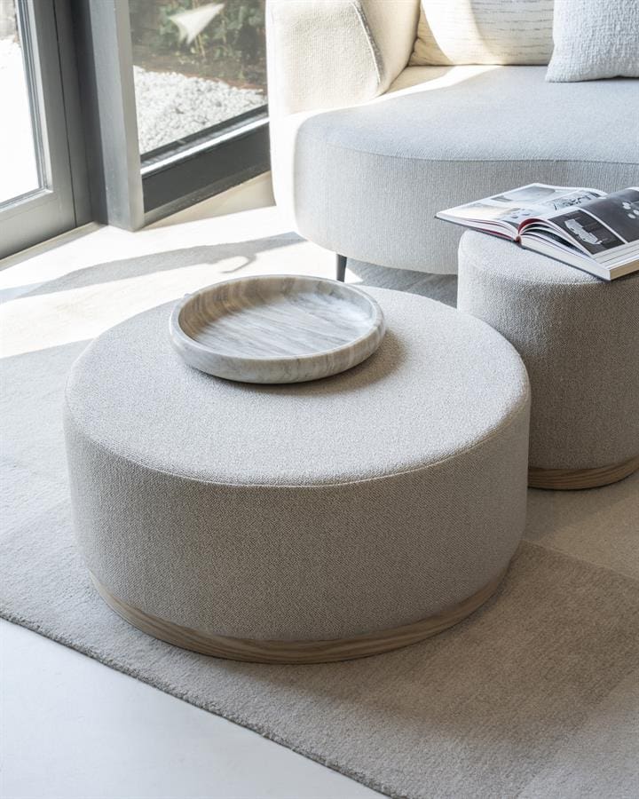 Poef Avah large - taupe Mantz