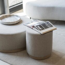 Poef Avah small - taupe Mantz