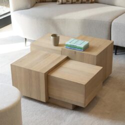 Salontafel Quinten vierkant - naturel