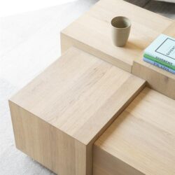 Salontafel Quinten vierkant - naturel