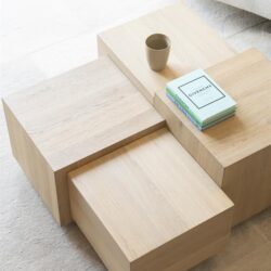 Salontafel Quinten vierkant - naturel