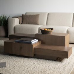 Salontafel Quinten rechthoekig - bruin