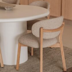 Stoel Mikky naturel - taupe Moon