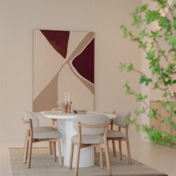 Stoel Mikky naturel - taupe Moon