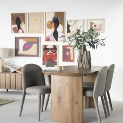 Eettafel Dex 180x90 cm - bruin