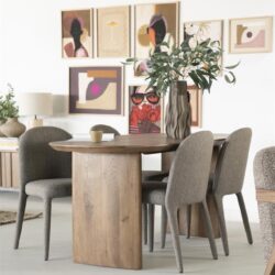 Eettafel Dex 180x90 cm - bruin