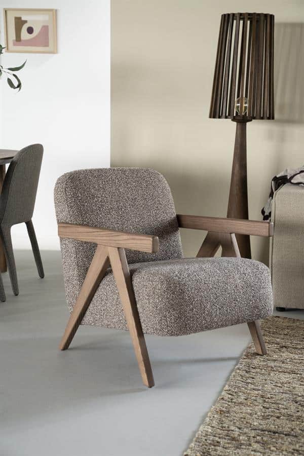 Fauteuil Francis - taupe Flou