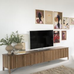 TV meubel Jake 6 drs. - bruin